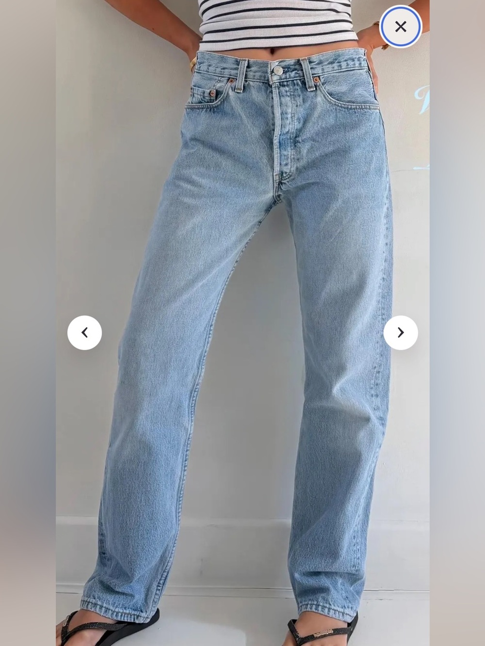 Vintage Levi’s 501 light blue jeans - Made in UK - 1994